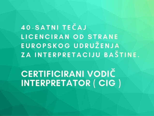 WEB KD Poziv na 40-satni tečaj interpretacije baštine u sklopu projeta SReST